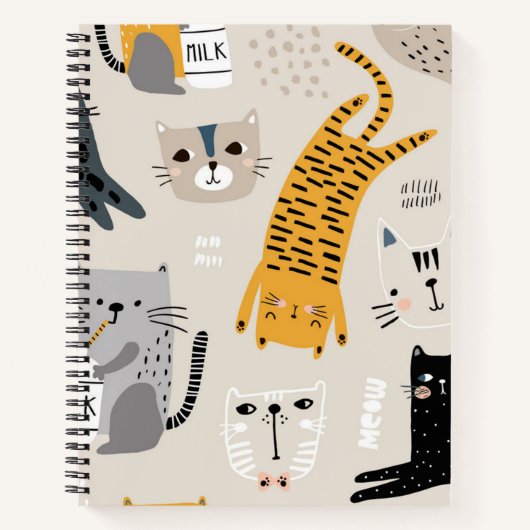 Kat patroon notitieboek (Voorkant)