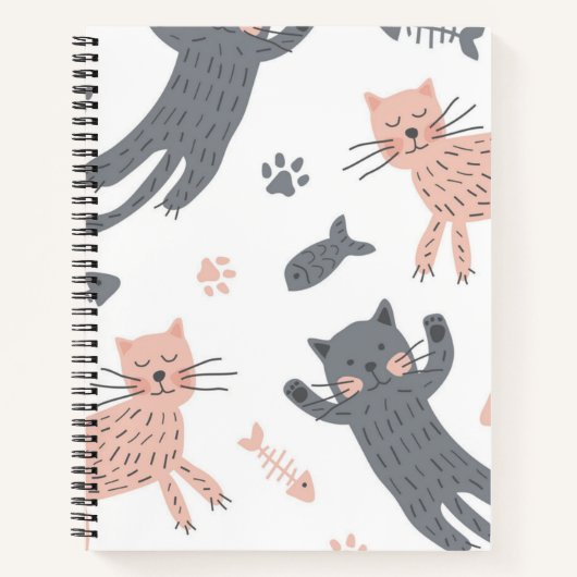 Kat patroon notitieboek (Voorkant)