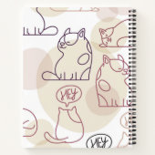 Kat patroon notitieboek (Achterkant)