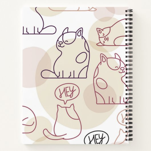 Kat patroon notitieboek (Achterkant)
