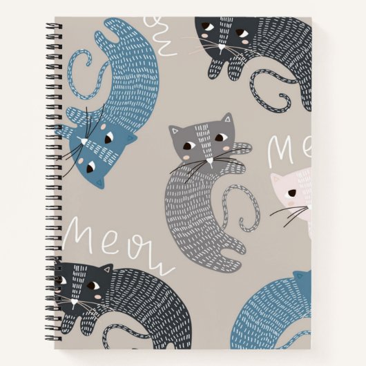 Kat patroon notitieboek (Voorkant)