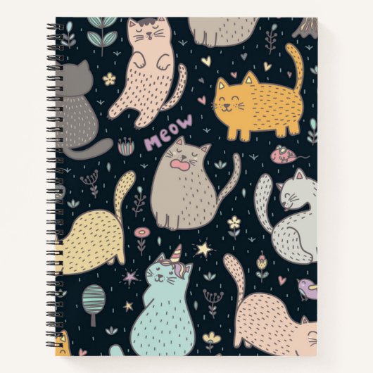 Kat patroon notitieboek (Voorkant)