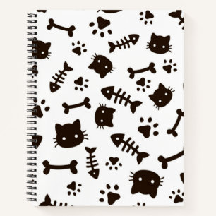 Kat patroon notitieboek