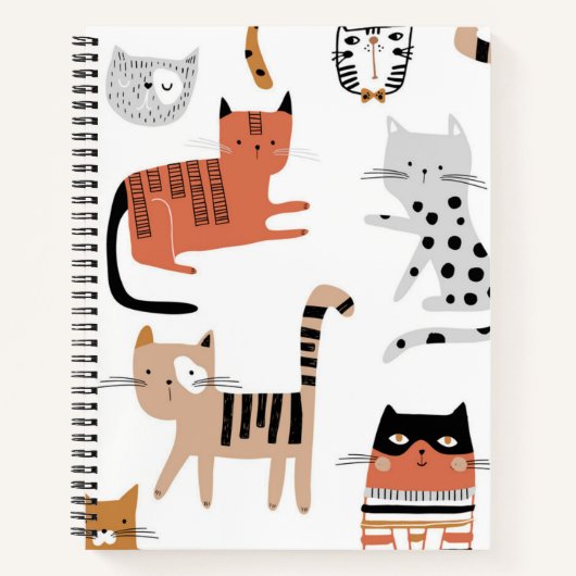 Kat patroon notitieboek (Voorkant)