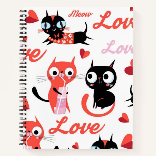 Kat patroon notitieboek (Voorkant)
