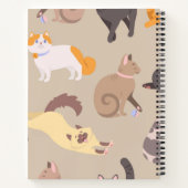 Kat patroon notitieboek (Achterkant)