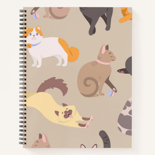 Kat patroon notitieboek (Voorkant)