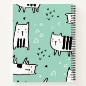 Kat patroon notitieboek (Achterkant)