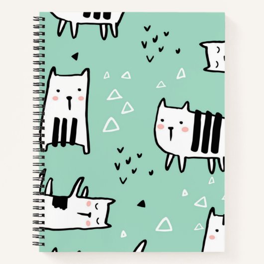 Kat patroon notitieboek (Voorkant)