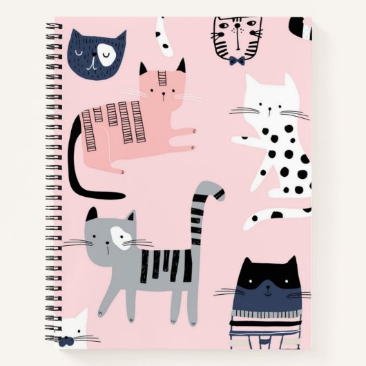 Kat patroon notitieboek (Voorkant)
