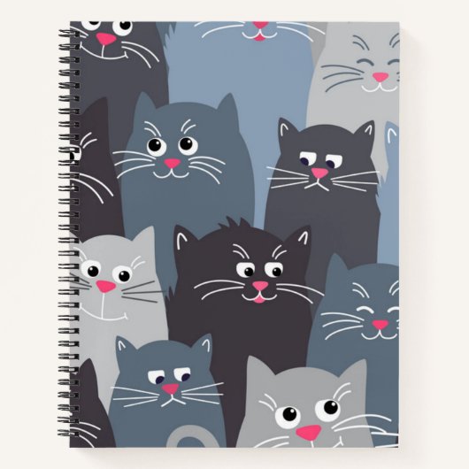 Kat patroon notitieboek (Voorkant)