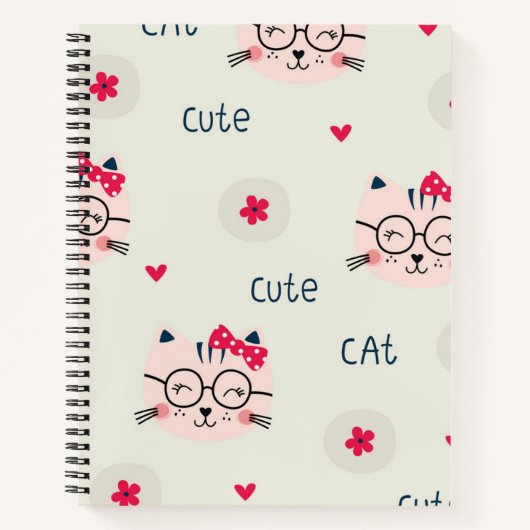Kat patroon notitieboek (Voorkant)