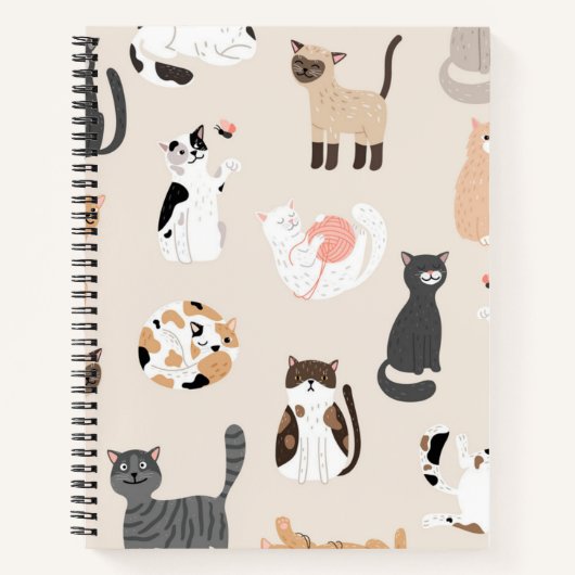 Kat patroon notitieboek (Voorkant)