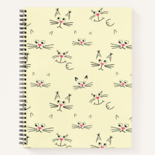 Kat patroon notitieboek