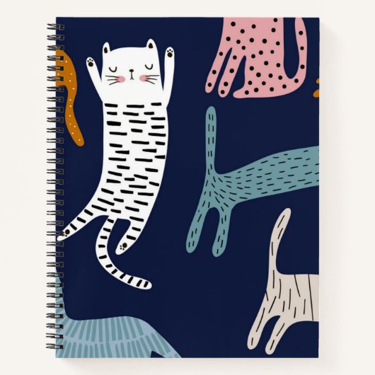 Kat patroon notitieboek (Voorkant)