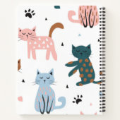 Kat patroon notitieboek (Achterkant)