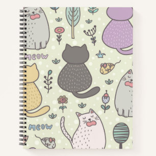 Kat patroon notitieboek