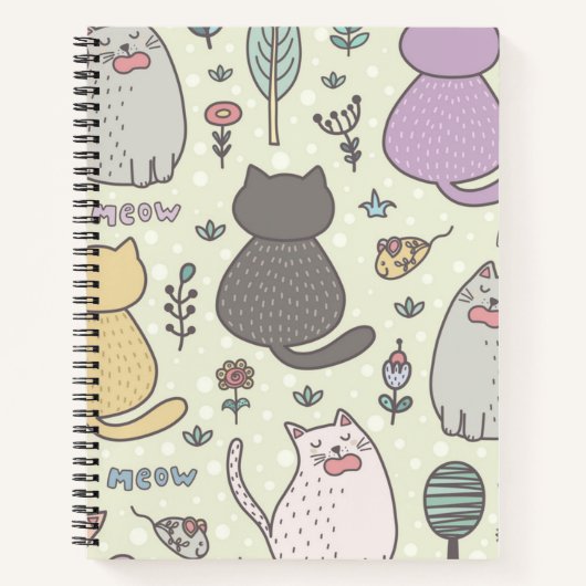 Kat patroon notitieboek (Voorkant)