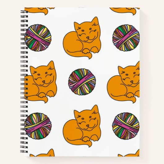 Kat patroon notitieboek (Voorkant)