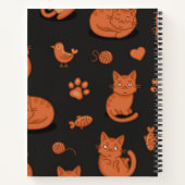 Kat patroon notitieboek (Achterkant)