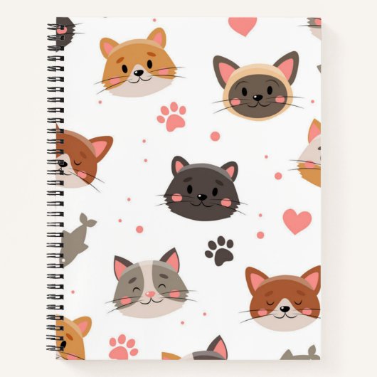 Kat patroon notitieboek (Voorkant)