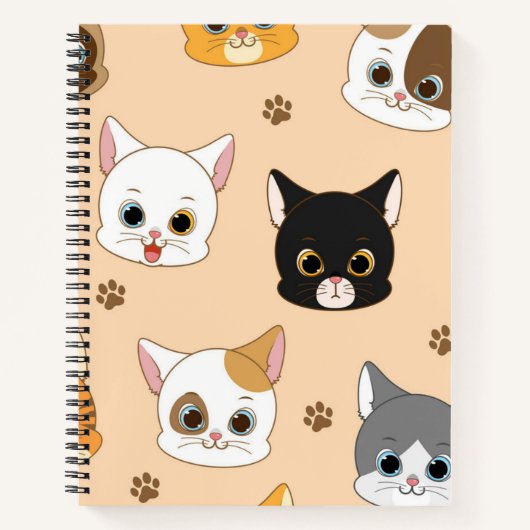 Kat patroon notitieboek (Voorkant)