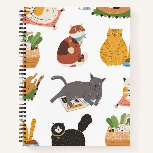 Kat patroon notitieboek (Voorkant)
