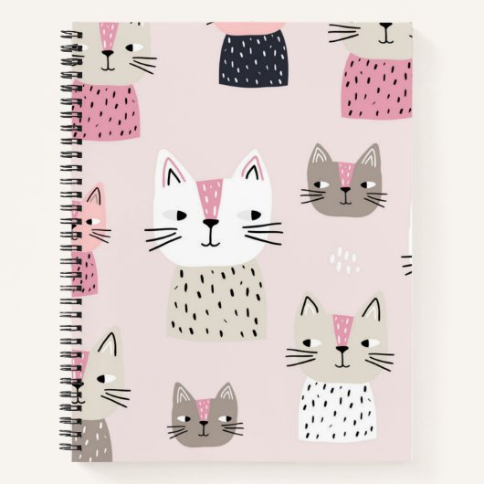 Kat patroon notitieboek (Voorkant)