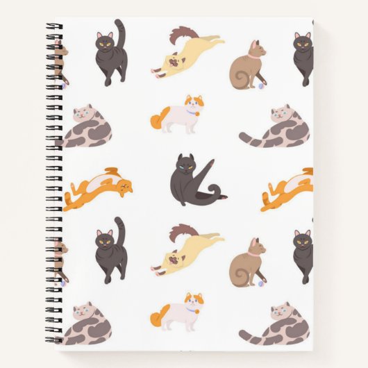 Kat patroon notitieboek (Voorkant)