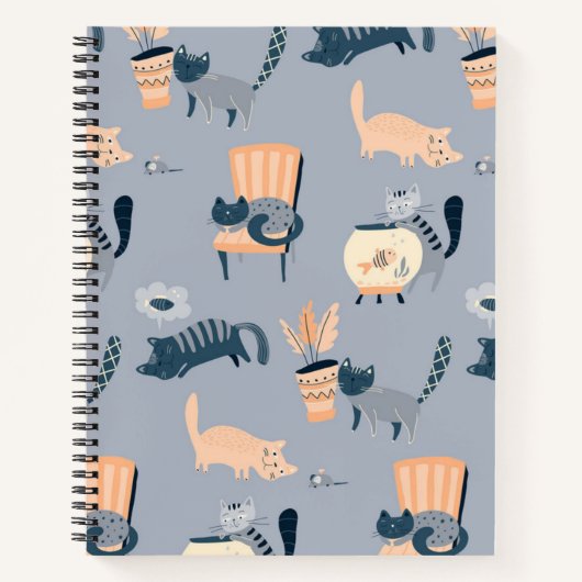 Kat patroon notitieboek (Voorkant)