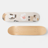 Kat patroon persoonlijk skateboard (Horizontaal)