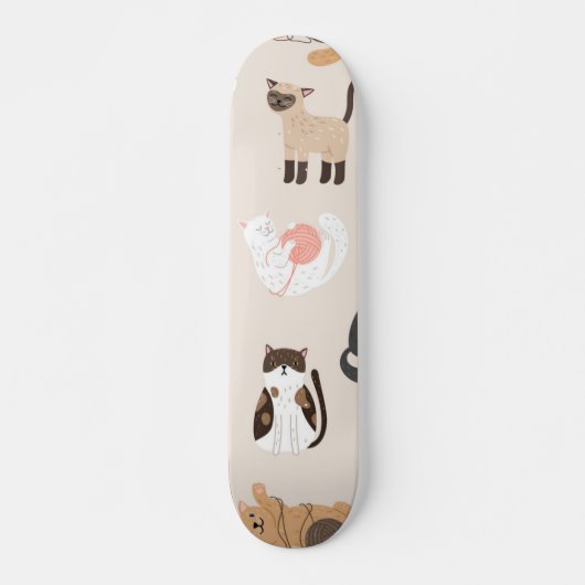 Kat patroon persoonlijk skateboard (Voorkant)