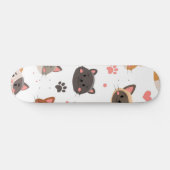 Kat patroon persoonlijk skateboard (Horizontaal)