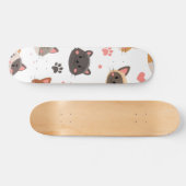 Kat patroon persoonlijk skateboard (Horizontaal)