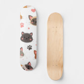 Kat patroon persoonlijk skateboard (Voorkant)