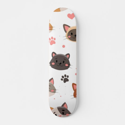 Kat patroon persoonlijk skateboard (Voorkant)