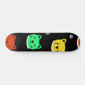 Kat patroon persoonlijk skateboard (Horizontaal)