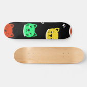 Kat patroon persoonlijk skateboard (Horizontaal)