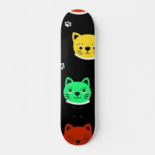 Kat patroon persoonlijk skateboard (Voorkant)
