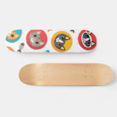 Kat patroon persoonlijk skateboard (Horizontaal)