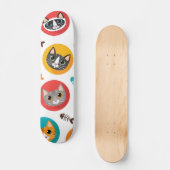 Kat patroon persoonlijk skateboard (Voorkant)