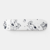 Kat patroon persoonlijk skateboard (Horizontaal)