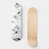 Kat patroon persoonlijk skateboard (Voorkant)
