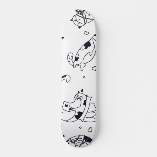 Kat patroon persoonlijk skateboard (Voorkant)