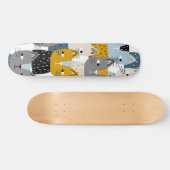 Kat patroon persoonlijk skateboard (Horizontaal)