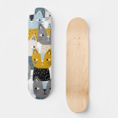 Kat patroon persoonlijk skateboard (Voorkant)