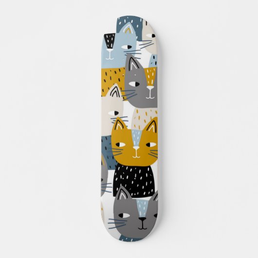 Kat patroon persoonlijk skateboard (Voorkant)