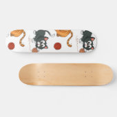 Kat patroon persoonlijk skateboard (Horizontaal)