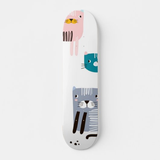 Kat patroon persoonlijk skateboard (Voorkant)