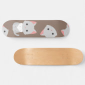Kat patroon persoonlijk skateboard (Horizontaal)